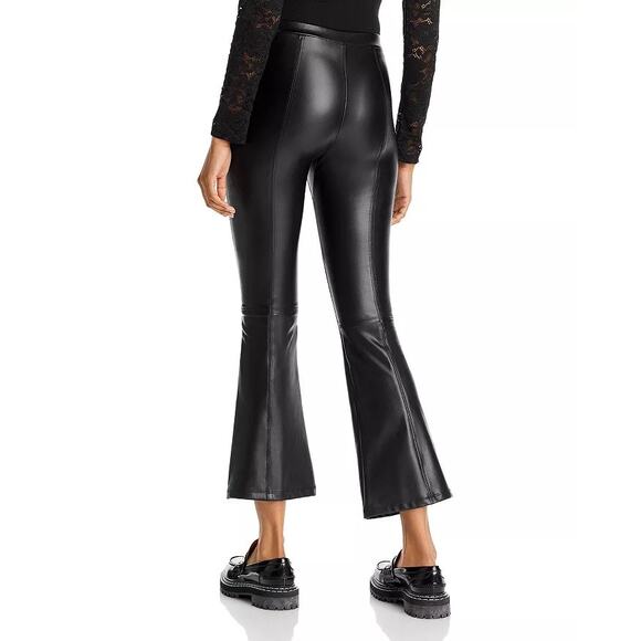 Generation Love Wren Faux Leather Cropped Flared Leggings Pull On Black Size M - Picture 2 of 9